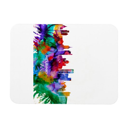 Skyline von Helsinki Magnet (Horizontal)