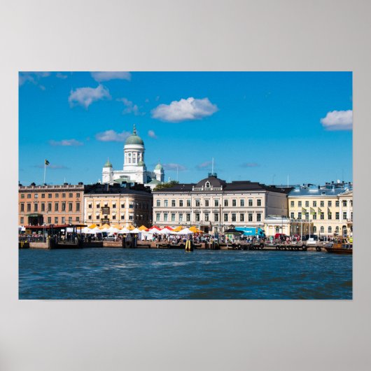Skyline von Helsinki Poster (Vorne)