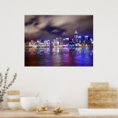 Skyline von Hongkong Poster (Küche)