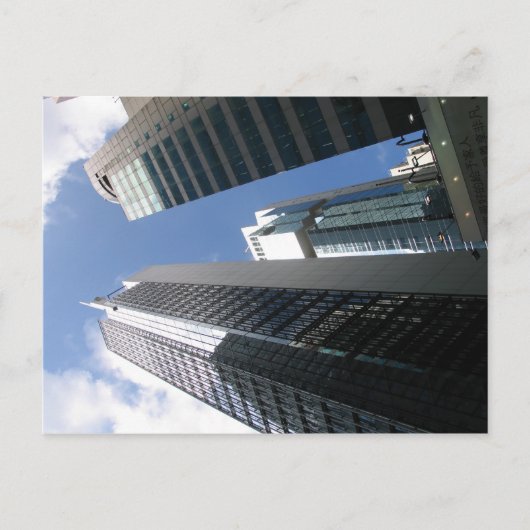 Skyline von Hongkong Postkarte (Vorderseite)