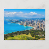 Skyline von Honolulu, Hawaii. Postkarte (Vorderseite)