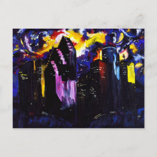 Skyline von Houston Postkarte