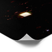 Skyline von Houston, Texas mit Feuerwerk Poster (Ecke)