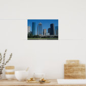 Skyline von Houston, Texas, USA Poster (Küche)