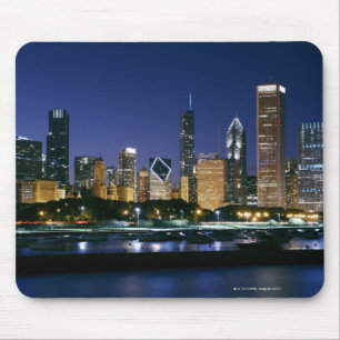 Skyline von im Stadtzentrum gelegenem Chicago Mousepad