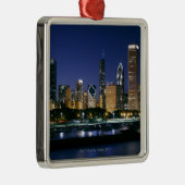 Skyline von im Stadtzentrum gelegenem Chicago Ornament Aus Metall (Rechts)