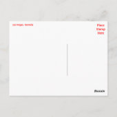 Skyline von Las Vegas, Nevada Casino Postkarte (Rückseite)