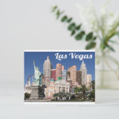 Skyline von Las Vegas, Nevada Casino Postkarte (Stehend Vorderseite)