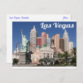 Skyline von Las Vegas, Nevada Casino Postkarte (Vorne/Hinten)