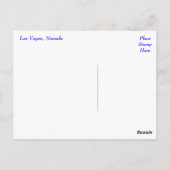 Skyline von Las Vegas, Nevada Casino Postkarte (Rückseite)