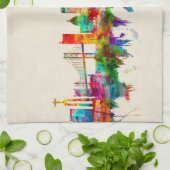 Skyline von Lissabon Geschirrtuch (Gefaltet)