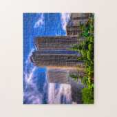 Skyline von Madrid. Puzzle (Vertikal)