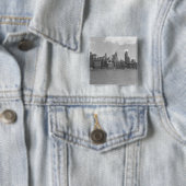 Skyline von Manhattan New York USA B&W Button (Beispiel)