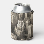 Skyline von Manhattan, schwarz-weiße Luft. Dosenkühler (Kanne Vorderseite)