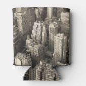 Skyline von Manhattan, schwarz-weiße Luft. Dosenkühler (Rückseite)