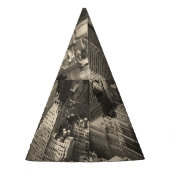 Skyline von Manhattan, schwarz-weiße Luft. Partyhütchen (Rückseite)