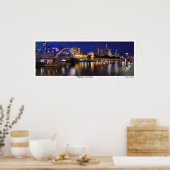 Skyline von Melbourne Panorama Poster (Küche)