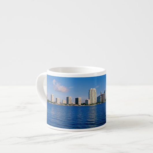 Skyline von Miami, Florida Espressotasse (Vorderseite Links)