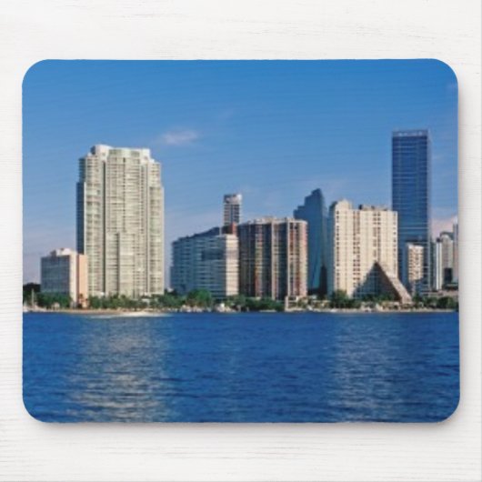 Skyline von Miami, Florida Mousepad (Vorne)