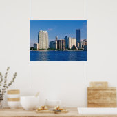 Skyline von Miami, Florida Poster (Küche)