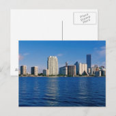 Skyline von Miami, Florida Postkarte (Vorne/Hinten)