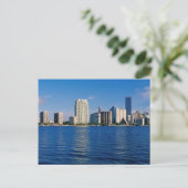 Skyline von Miami, Florida Postkarte (Stehend Vorderseite)