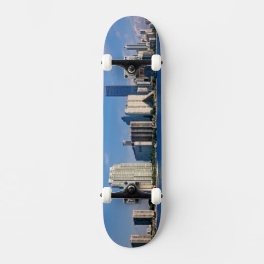 Skyline von Miami, Florida Skateboard (Vorderseite)