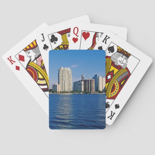 Skyline von Miami, Florida Spielkarten (Rückseite)