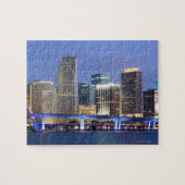 Skyline von Miami Puzzle (Horizontal)