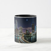 Skyline von Miami-Stadt mit Brücke nachts Tasse (Zentrum)