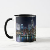 Skyline von Miami-Stadt mit Brücke nachts Tasse (Links)