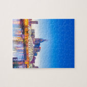 Skyline von Nashville tennessee in blauer Stunde Puzzle (Horizontal)