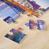 Skyline von Nashville tennessee in blauer Stunde Puzzle (Seite)