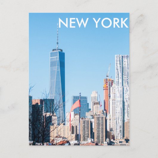 Skyline von New York City Postkarte (Vorderseite)