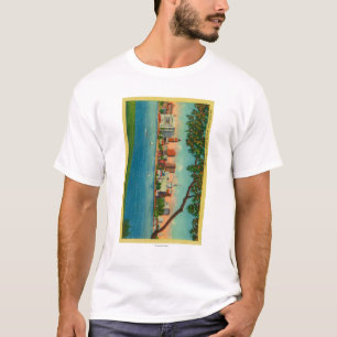 Skyline von Oakland über See Merritt T-Shirt
