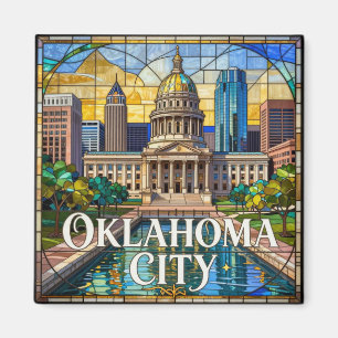 Skyline von Oklahoma City 🏙️ Magnet