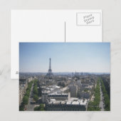 Skyline von Paris, Frankreich Postkarte (Vorne/Hinten)