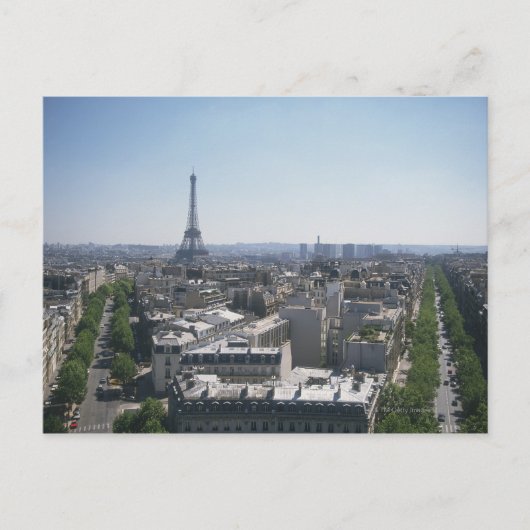 Skyline von Paris, Frankreich Postkarte (Vorderseite)