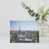 Skyline von Paris, Frankreich Postkarte (Stehend Vorderseite)