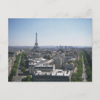 Skyline von Paris, Frankreich Postkarte