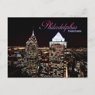 Skyline von Philadelphia, Pennsylvania Postkarte