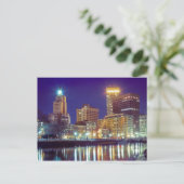 Skyline von Providence, Rhode Island Postkarte (Stehend Vorderseite)