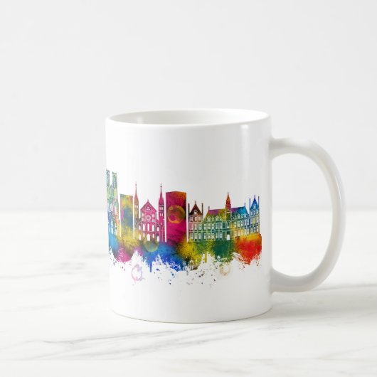Skyline von Reims Frankreich Kaffeetasse (Rechts)