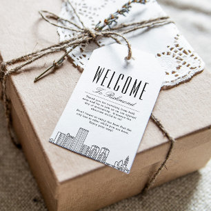 Skyline von Richmond City   Willkommensnachricht Geschenkanhänger