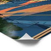 Skyline von Rochester New York USA Poster (Ecke)