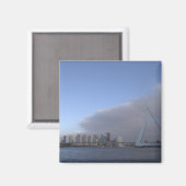Skyline von Rotterdam Magnet (Vorderseite/Rückseite)