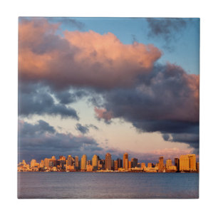Skyline von San Diego Bay City Fliese