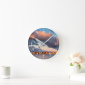 Skyline von San Diego Bay Runde Wanduhr (Zuhause)