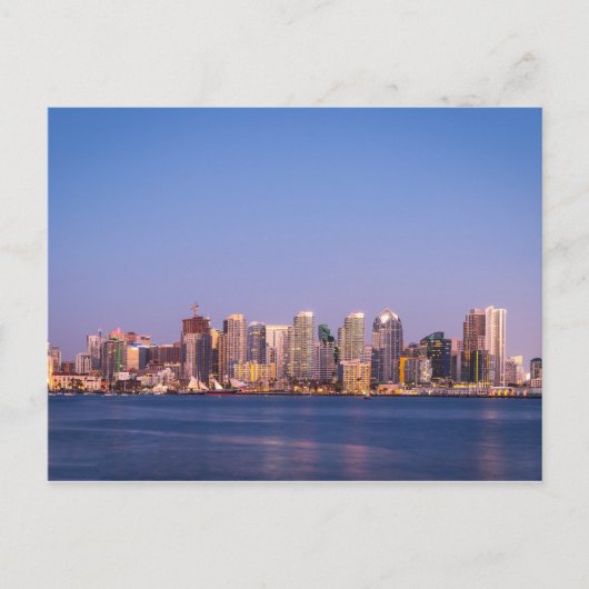 Skyline von San Diego Postkarte (Vorderseite)