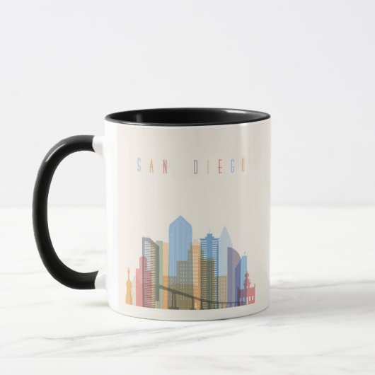 Skyline von San Diego Tasse (Links)
